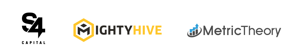 S4Capital, MightyHive, and Metric Theory Logo