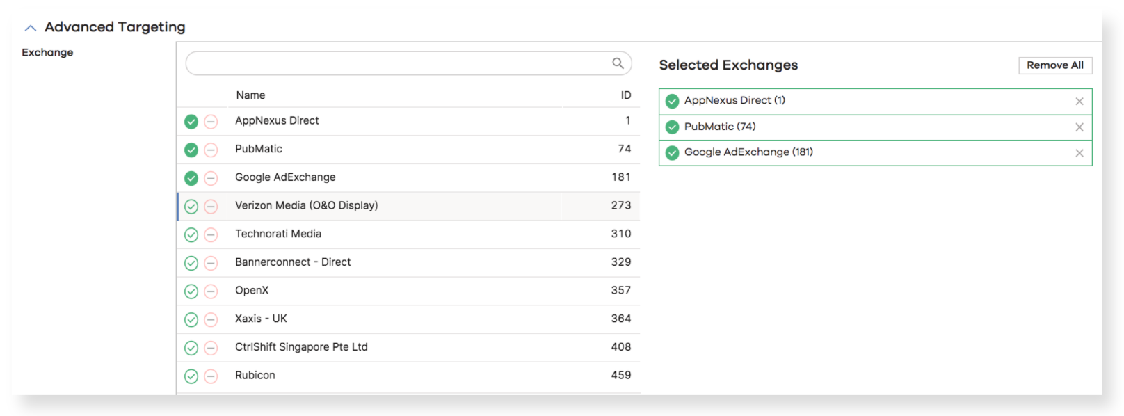 Xandr advanced targeting